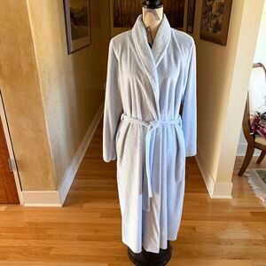 Womens Long Wrap Belted Robe Light Blue Size Small me Brand